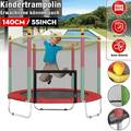 140cm Indoor Trampolin Kinder Kindertrampolin Gartentrampolin Mit Netz