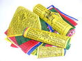 25 tibetische Gebetsfahnen 26cm x 24cm Länge 6m  Nepal prayer flags Himalaya