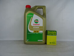 Castrol 5W30 LL Fluid Titanium 5W-30 VW  + MANN Ölfilter HU7020Z SET 5Liter  