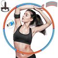 6 Teile Hula Hoop Reifen Bauchtrainer Fitness Ring Training Hula Hoop+Springseil