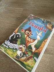 VHS - Walt Disney's Meisterwerke - Bambi Videokassette - mit Hologramm
