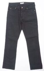 Lee Cameron Damen Jeans W31 L33 31/33 schwarz uni Bootcut Stretch-Denim XB351