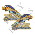 2er Set Roadrunner Oldschool Aufkleber Hot Rod & US Cars Vintage Sticker V8