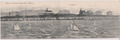 Doppel-AK Grüsse aus Borkum - Strandansicht von der Meer-Seite, gel. 25.8.1902