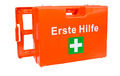 Verbandskoffer Erste Hilfe Koffer DIN 13157 Verbandkasten + Halter orange 500200