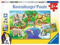 Ravensburger Kinderpuzzle - 07602 Tiere im Zoo - Puzzle für Kinder ab 3 Jahren,