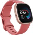 Fitbit Versa 4 Smartwatch - rosa Sand/Kupfer rosa, integriertes GPS Android & iOS