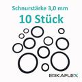 O-Ring Oring 10 Stück Schnurstärke 3,00 mm NBR 70 ShoreA Ring Dichtung Dichtring