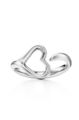 Authentischer Tiffany & Co. 925 Elsa Peretti Sterlingsilber Gr. 5 Ring mit offenem Herzen