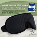 Schlafmaske - 3D Augenmaske - Atmungsaktiv - Blickdicht - Seitenschläfer - Reise