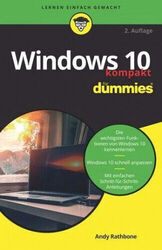 Windows 10 kompakt für Dummies|Andy Rathbone|Broschiertes Buch|Deutsch