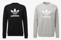Adidas Trefoil Crew Sweater Sweatshirt Herren Pullover Schwarz Grau
