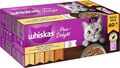 Whiskas 1+ Katzennassfutter Ragout Geflügel Auswahl in Gelee, 40x85g (1 Packung)