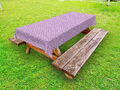 Geometrisch Outdoor Tischdecke Blumen-Motiv Gitter Hexagon Gartentisch 