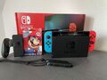 NINTENDO Switch Neue Edition 2019 Konsole schwarz neon rot blau NEUWERTIG