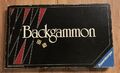 Backgammon - Ravensburger schwarze Ausgabe Brettspiel Gesellschaftsspiel Vintage