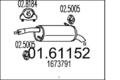 MTS 01.61152 Endschalldämpfer für FORD Fiesta Mk6 Schrägheck (JA8, JR8) Auspuff