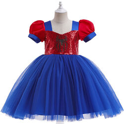 Kinder Mädchen Spiderman Prinzessin Tutu Kleid Fasching Karneval Partykleider