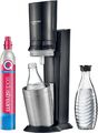 SodaStream Crystal 3.0 Wassersprudler Titan 2x Karaffen + 1x CO2 Zylinder