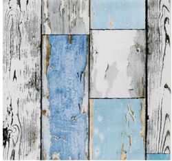 Klebefolie Holzdekor- Möbelfolie Holz Scrapwood blau 90 cm x 200 cm Designfolie