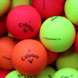 50 Callaway Superhot Bold Matte Bunt Golfbälle AAAA Lakeballs Top-Qualität Matt