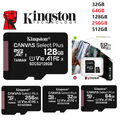 Micro SD Kingston Speicherkarte 512GB/256GB MicroSD Memory Card C10 mit adapter