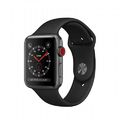 Apple Watch Series 3 [GPS + Cellular, inkl. Sportarmband schwarz] 42mm Alumini A