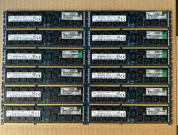 192GB HP HPE SK HYNIX SERVER RAM 12x 16GB 2Rx4 PC3L-10600R 647653-081