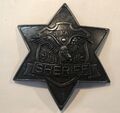 Texas Sheriff  Stern Badge Abzeichen Marke Ideal DBGM D:8cm