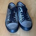 Candice Cooper Sneaker Wildleder + Glattleder Gr. 37 silber, schwarz