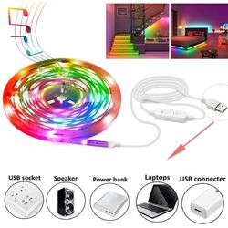 LED Stripe RGB TV Backlight Leiste Streifen 5050 Band Licht USB 5V Lichterkette