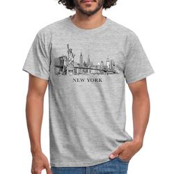 P.D. Moreno Skyline New York City Männer T-Shirt