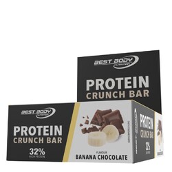 (EUR 42,57 / kg) 12x35g Protein Riegel mind. 32% Protein Crunch Bar Best Body