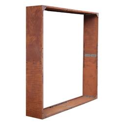 Holzunterstand Brennholzregal Cortenstahl Rost Regal Sichtschutzwand Edelrost✔ 3 Größen wählbar ✔ als Sichtschutzwand verwendbar ✔