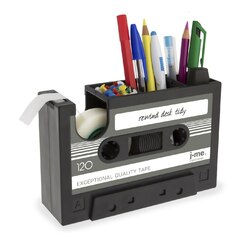 Kassettenbandspender, Stifthalter, Vase, Bleistifttopf/Tape Dispenser Pen Holder