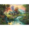 Schmidt Puzzle - Thomas Kinkade "Holzhaus am Bach", 1000 Teile