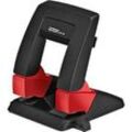 Locher Rapid SP30 Press Less SB, 2-fach Lochung 80 mm, für 30 Blatt, ergonomisch, schwarz-rot