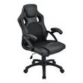 Juskys Racing Schreibtischstuhl Montreal ergonomisch Bürostuhl PC Gaming Stuhl – schwarz