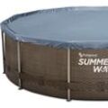 Summer Waves Active Frame Ø457x106 cm rattan braun