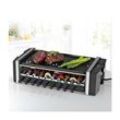 MAXXMEE Multi-Raclette-Grill 3in1 1200W Edelstahl/schwarz mit Drehfunktion