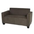 2er Sofa Couch Moncalieri Loungesofa Stoff/Textil ~ braun