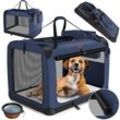 LOVPET® Hundebox Hundetransportbox faltbar Inkl.Hundenapf Transporttasche Hundetasche Transportbox für Haustiere, Hunde und Katzen Haustiertransportbox