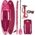 Aqua Marina Inflatable SUP-Board Coral Stand-Up, Funboard, (Set, 7 tlg., mit Paddel, Pumpe und Transportrucksack), rosa|weiß