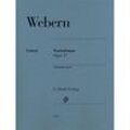 Variationen op. 27, Klavier zu zwei Händen - Anton Webern - Variationen op. 27, Kartoniert (TB)