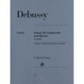 Sonate für Violoncello und Klavier, Partitur - Claude Debussy - Violoncellosonate d-moll, Kartoniert (TB)