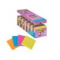 21 + 3 GRATIS: Post-it® Super Sticky Notes Haftnotizen Standard farbsortiert 21 Blöcke + GRATIS 3 Blöcke