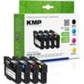 KMP E158V schwarz, cyan, magenta, gelb Druckerpatronen kompatibel zu EPSON 18 / T1806, 4er-Set