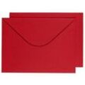 BUNTBOX Briefumschläge DIN C4 ohne Fenster rot Steckverschluss 2 St.