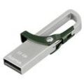 hama USB-Stick Hook-Style grün, silber 32 GB