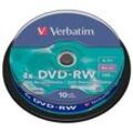 10 Verbatim DVD-RW 4,7 GB wiederbeschreibbar